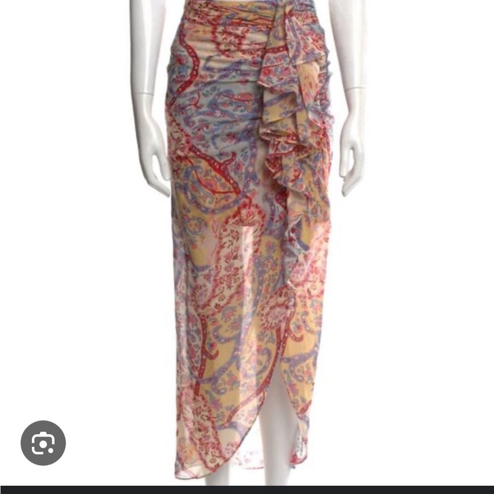 Veronica Beard 100% silk midi skirt